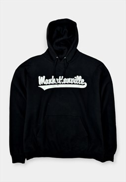 Vintage Champion Manhattanville Hooded Sweatshirt Spellout B