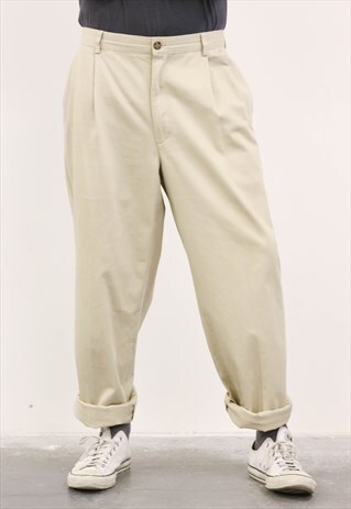 VINTAGE 1980S BEIGE TROUSERS