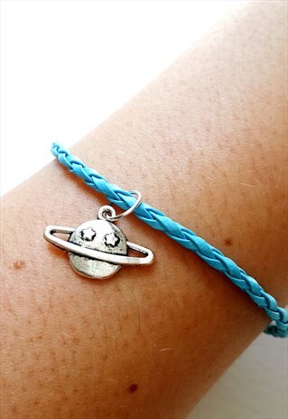 PLANET CHARM BRACELET BLUE