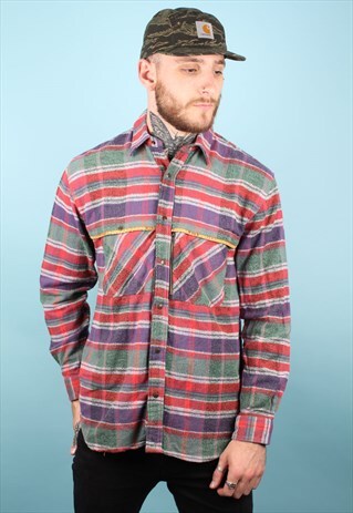 VINTAGE FJALLRAVEN CHECKED FLANNEL SHIRT ASM1265