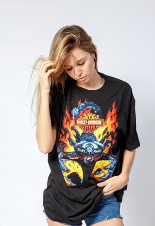VINTAGE HARLEY DAVIDSON T-SHIRT DEAD STOCK
