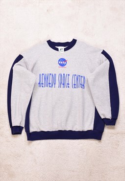 Vintage 90s NASA Kennedy Space Centre Print Sweater