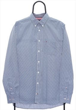 Vintage Tommy Hilfiger Blue Checked Shirt Mens