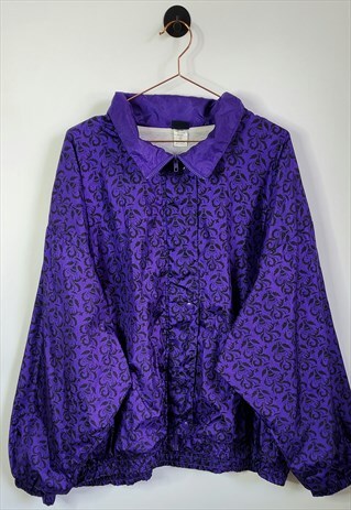 VINTAGE 90S PAISLEY PRINT WINDBREAKER JACKET SIZE 3XL