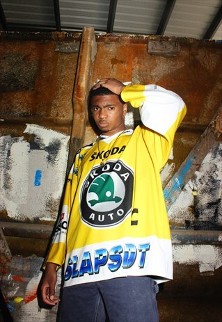OCHSNER YELLOW SKODA SLAPSHOT HOCKEY JERSEY