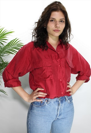 VINTAGE 90S SILK BLOUSE