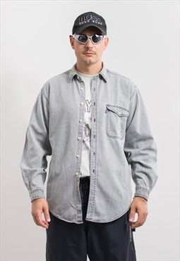 Levi's denim shirt in gray Vintage long sleeve Black Tab men