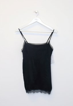 Vintage women's Unbranded cami in black. Best fits M