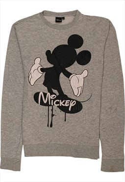 Vintage 90's Disnep Sweatshirt Mickey Mouse Grey XSmall