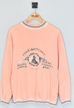 Vintage Magic Romance Sweatshirt Pink Medium
