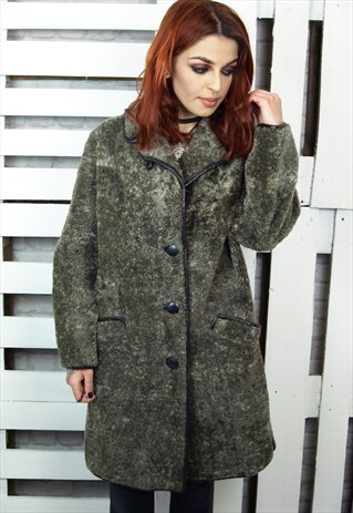 REVERSED SHEARLING TEDDY BEAR STYLE SHEEP SKIN COAT