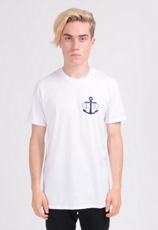 WHITE V.L.N.S ANCHOR T-SHIRT