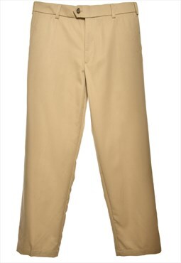 Vintage Izod Cream Tapered Trousers - W36