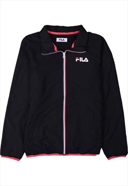 Vintage 90's Fila Windbreaker Sportswear Full Zip Up Black