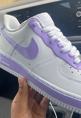 lilac air force ones
