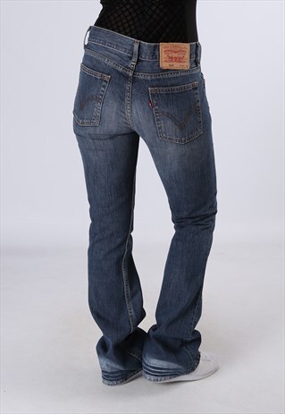 LEVIS 529 DENIM BOOTCUT FLARE JEANS LONG LEG UK 10 (B2P)