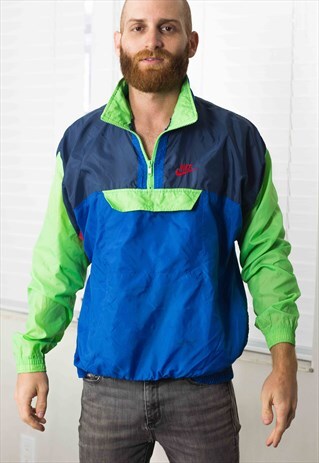 VINTAGE NIKE WINDBREAKER JACKET LOGO 90S X 6.5