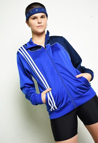 90'S RETRO ADIDAS LOGO PRINT ATHLEISURE SPORTS JACKET