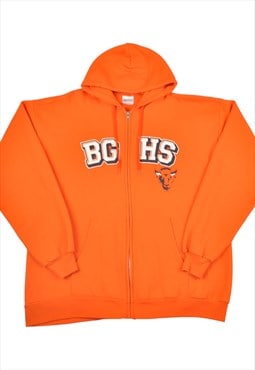 Vintage Buffalo Grove Bisons Hoodie Sweatshirt Orange XL