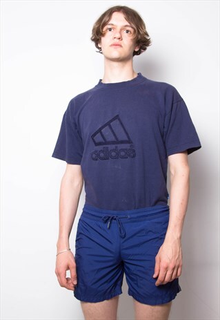 VINTAGE 90S NIKE NAVY SPRINTER SHORTS ID:6142