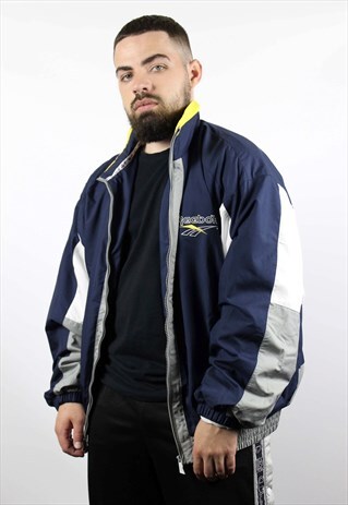 VINTAGE MENS REEBOK WINDBREAKER 90S JACKET 90S