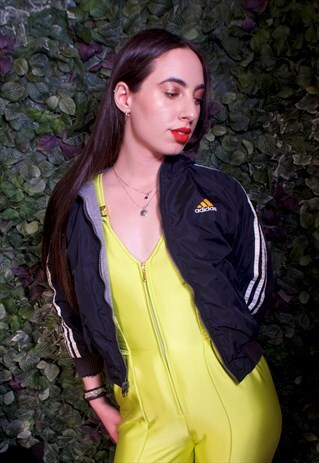 REVERSIBLE ADIDAS TRACK JACKET BLACK/GREY