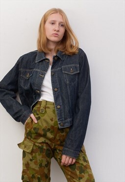 Vintage Armani Jeans 90's Women's XL Jacket Blazer Denim