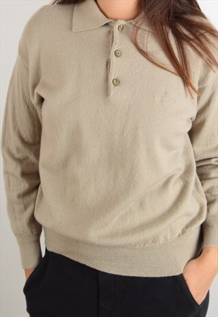 VINTAGE 90S TRUSSARDI WOOL JUMPER MADE IN ITALY (1584)