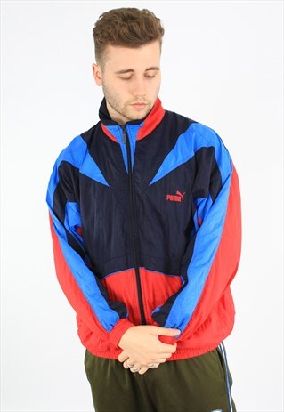 PUMA COLOURBLOCK VINTAGE SPORTS TRACK JACKET