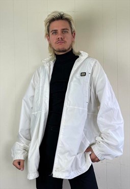 Nike Vintage 90s Mesh Soft Shell Jacket in White