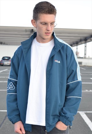 90S FILA TRACKTOP TRACKSUIT JACKET SHELL JACKET