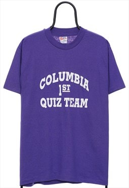 Vintage 90s Columbia Quiz Single Stitch TShirt Womens