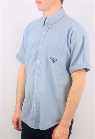 VINTAGE 90S RALPH LAUREN CHAPS DENIM SHIRT