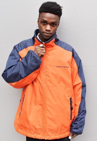 RARE VINTAGE 90S TOMMY HILFIGER FLEECE WATERPROOF JACKET