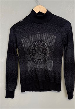 Vintage Y2K Dolce And Gabbana Long Sleeve Top Black