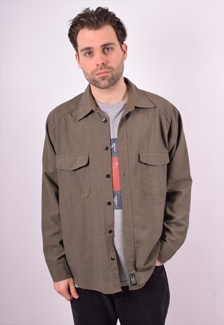 LEVI'S MENS VINTAGE SHIRT XL KHAKI 90'S