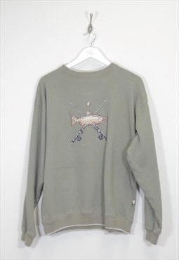 Vintage Outdoor Life sweatshirt in Olive. Best fits M