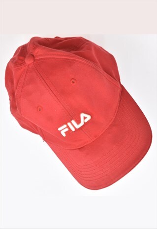 VINTAGE 90'S FILA CAP RED