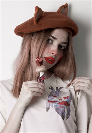 FAIRY HEART NATURAL POCKET TEE