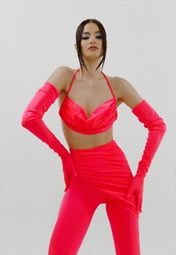 Pink gloves