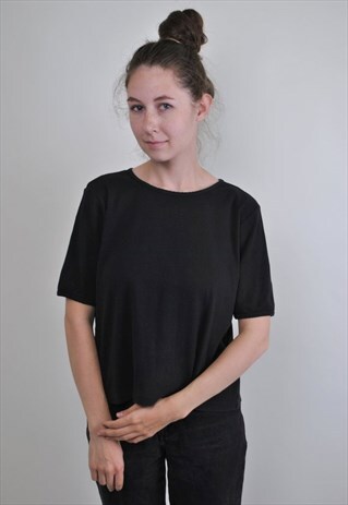 VINTAGE BLACK LACE T-SHIRT