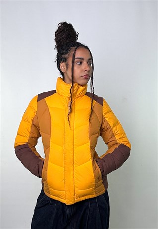 Yellow y2ks Mont Bell Puffer Jacket Coat