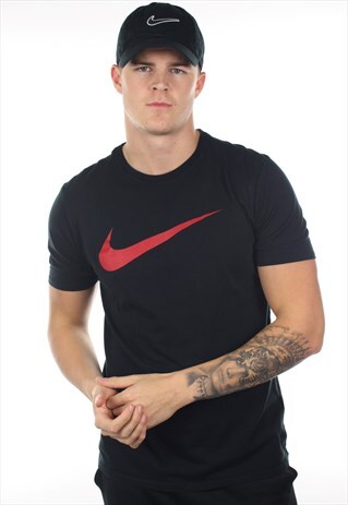 VINTAGE NIKE BIG SWOOSH LOGO T SHIRT TEE