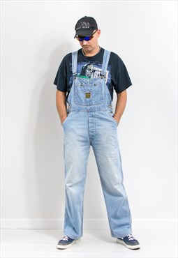 Denim overalls Vintage 90's jean dungarees men M