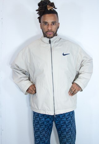NIKE EMBROIDED JACKET CREAM