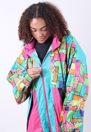VINTAGE MULTICOLOURED WINDBREAKER