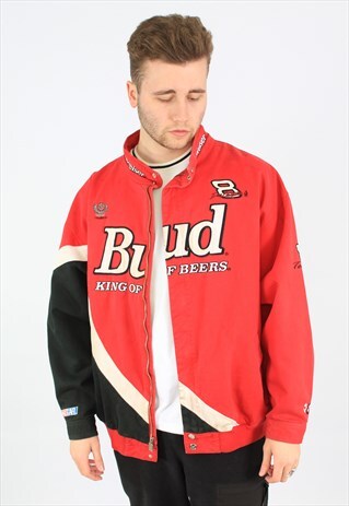 NASCAR 90S VINTAGE LOGO SPONSORSHIP SPORTS RACING JACKET