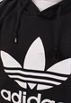 VINTAGE MEN'S ADIDAS ORIGINALS BLACK PULLOVER HOODIE