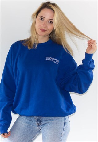 RETRO DELIVERY BLUE SWEATSHIRT