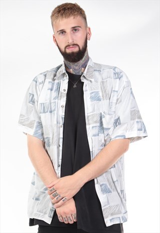 VINTAGE ABSTRACT PRINT 90S SHIRT